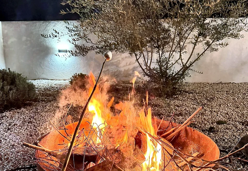 Fire pit at Villa Julija